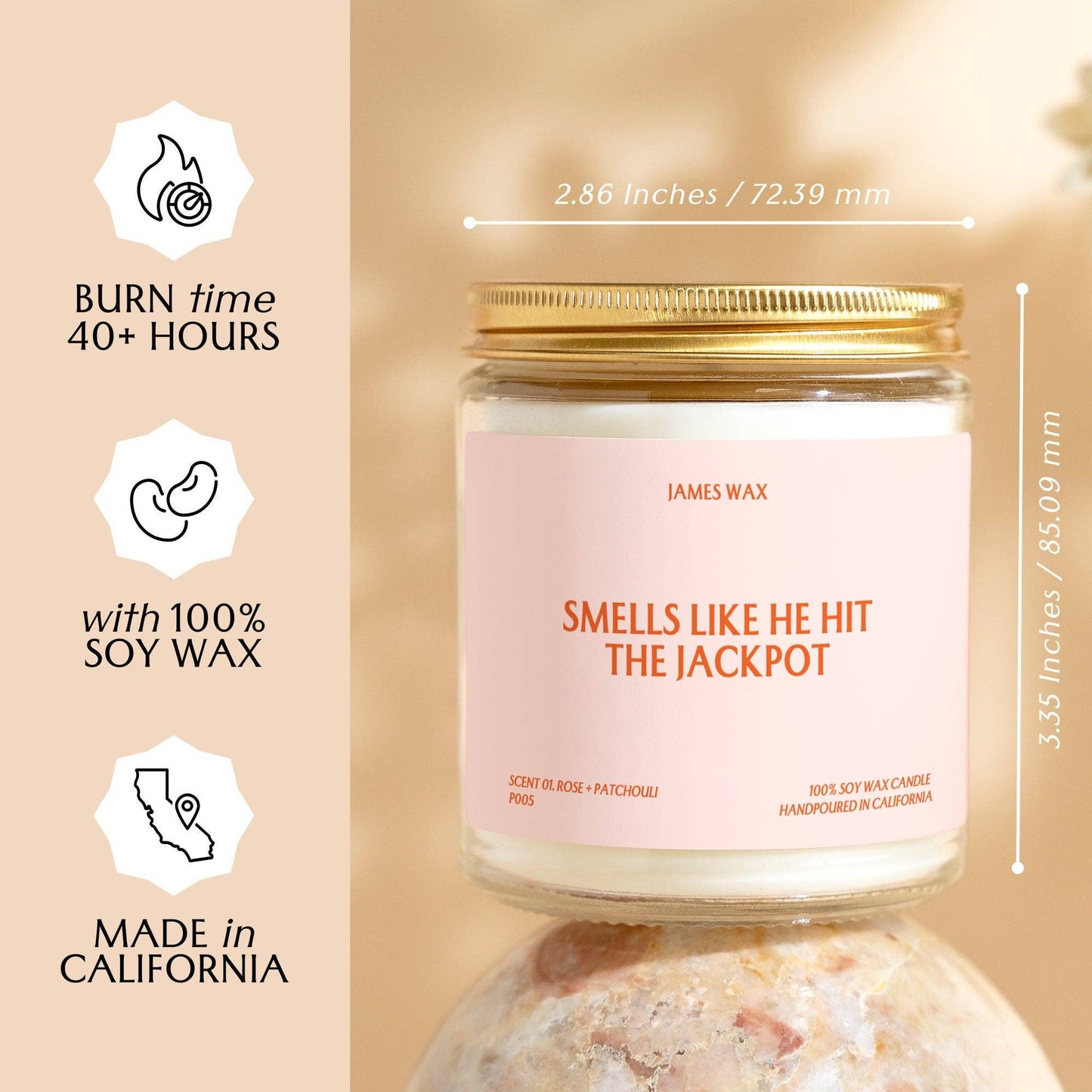 Hit the Jackpot Engagement Gift Engagement Gift Engaged Candle Bridal Shower Bride to Be P005