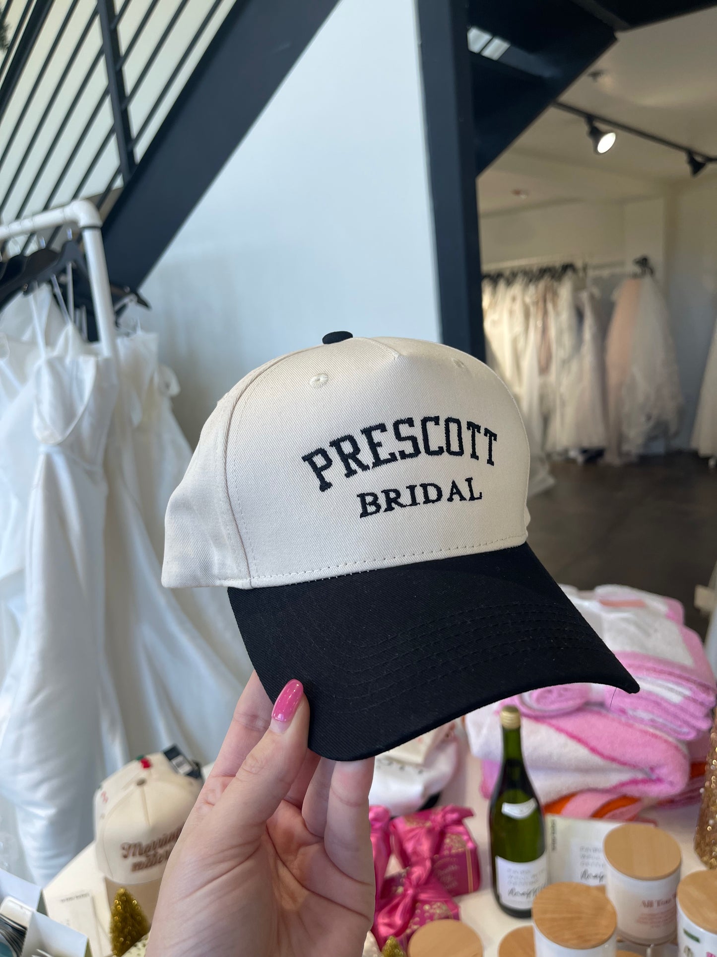 Prescott Bridal Two Tone Hat