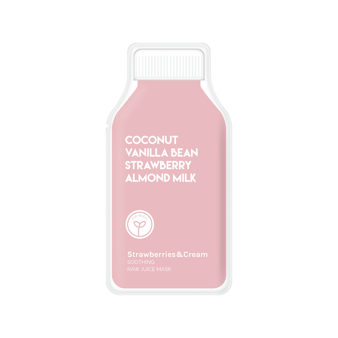 Strawberries & Cream Raw Juice Sheet Mask Filled PDQ Display