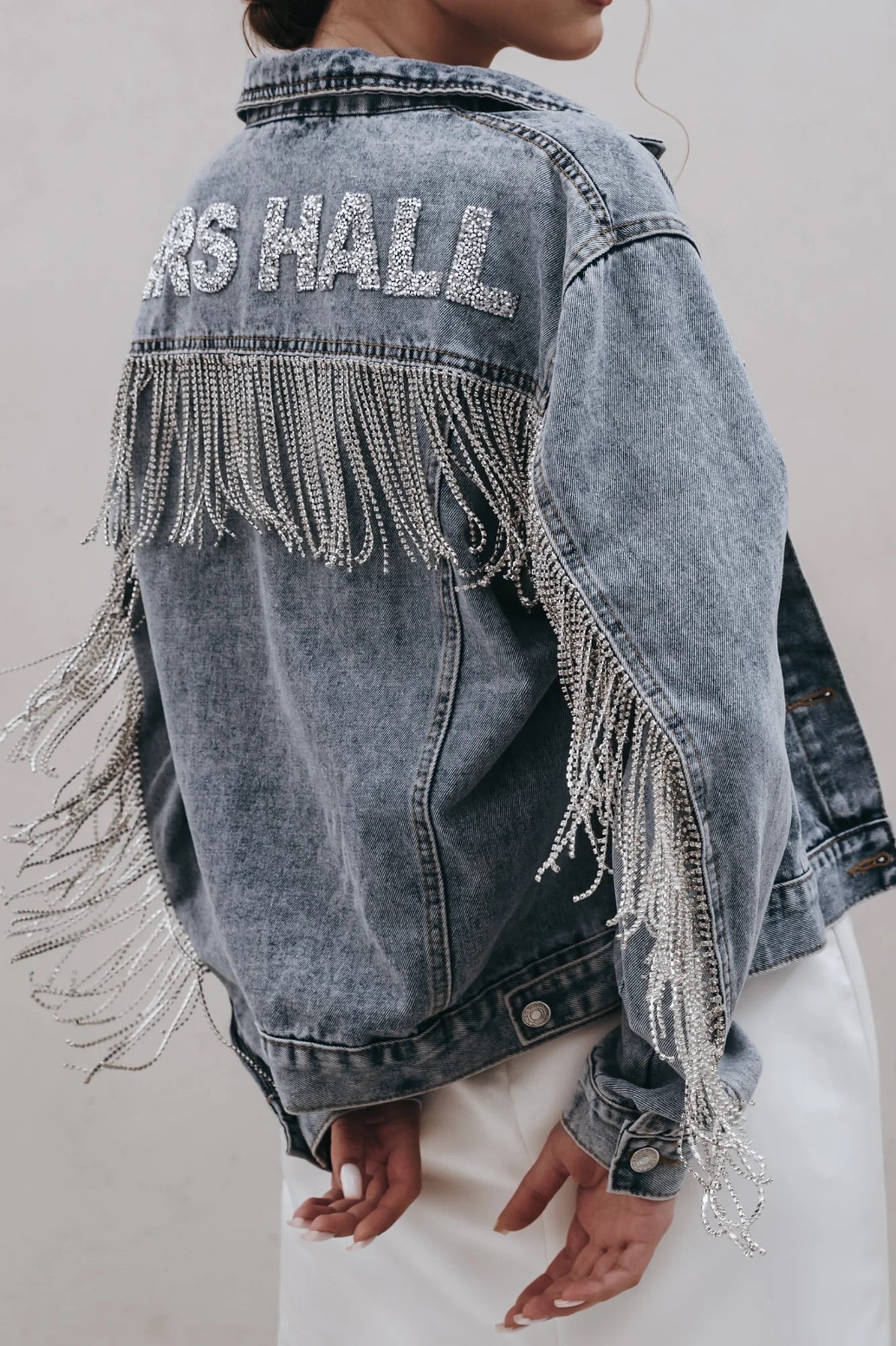 Rhinestone Fringe Jacket